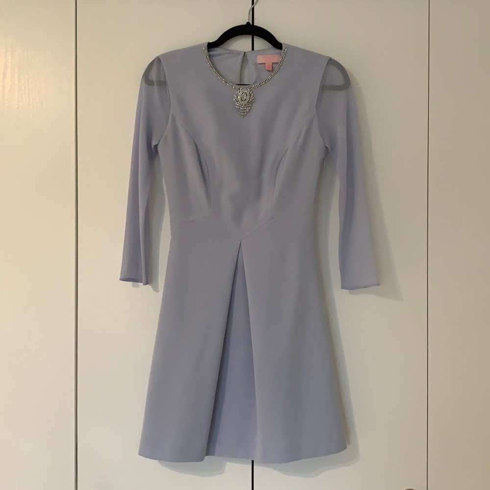 Powder blue cocktail dress